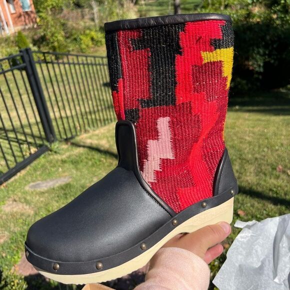 Rosa Mosa Vintage Carpet Tapestry Leather Boots NIB RARE! - Picture 13 of 13